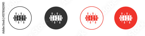 Foosball icon pack. Clipart Vector design
