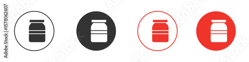 Jar icon pack. Clipart Vector design