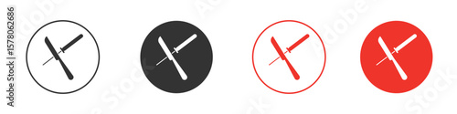 Knife sharpener icon pack. Clipart Vector design