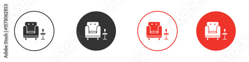 Lounge icon pack. Clipart Vector design