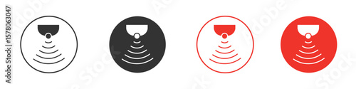 Motion sensor icon pack. Clipart Vector design