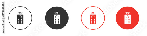 Remote control icon pack. Clipart Vector design