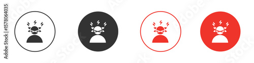 Stress icon pack. Clipart Vector design