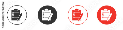 Survey icon pack. Clipart Vector design