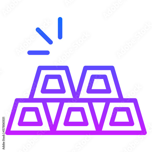 Ingots Vector Icons