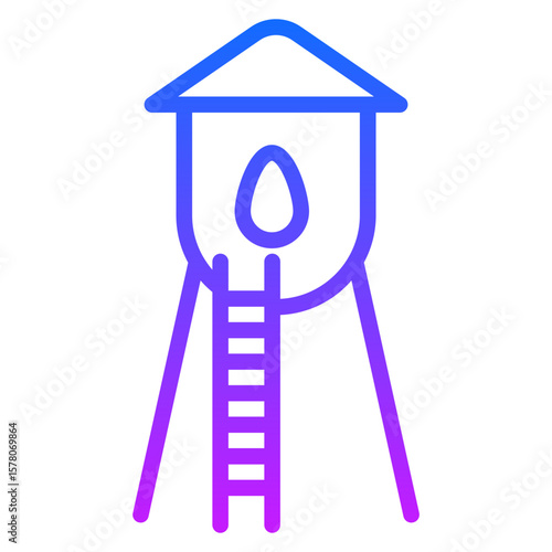 Water Tank Vector Icons