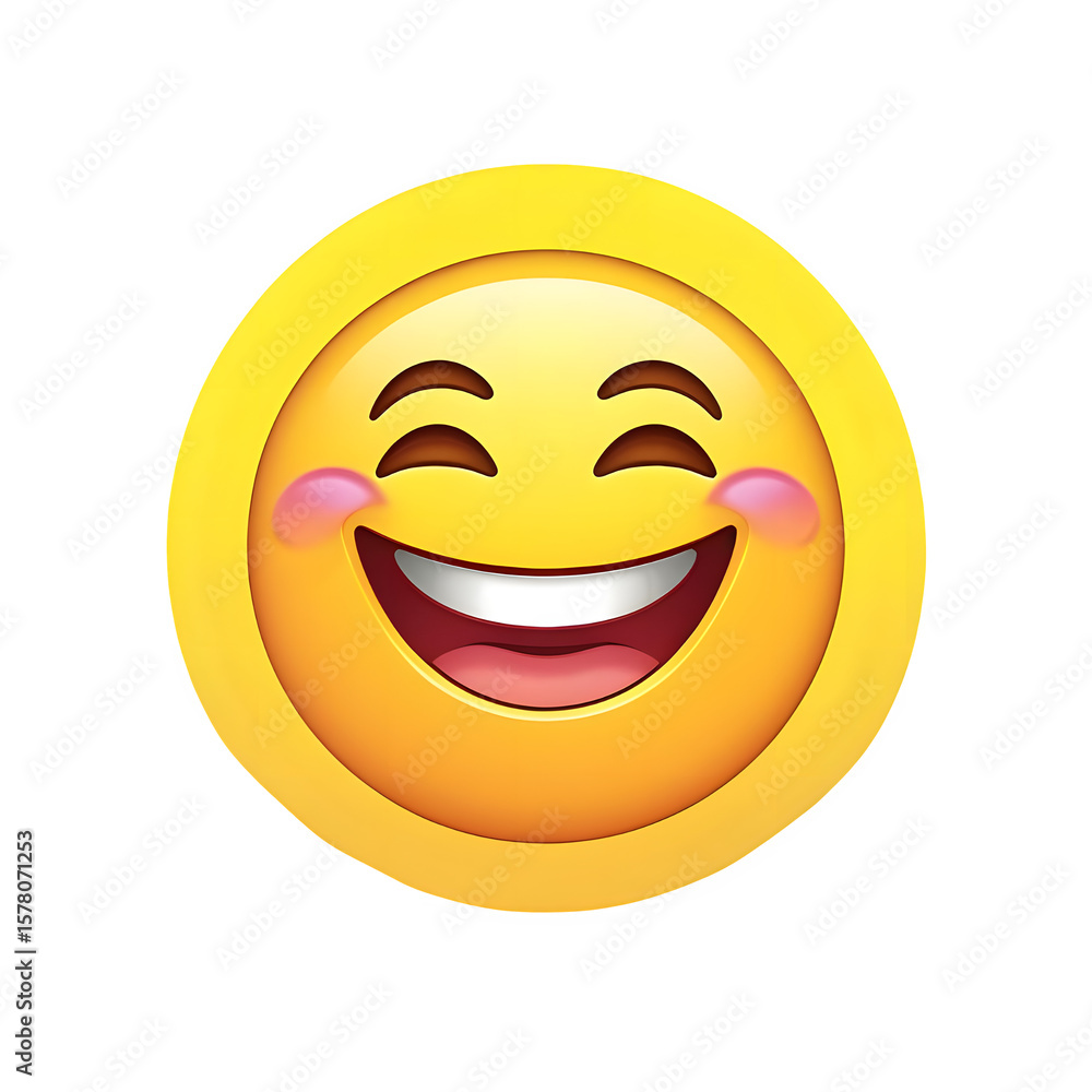 Fototapeta premium Smiling Emoji PNG