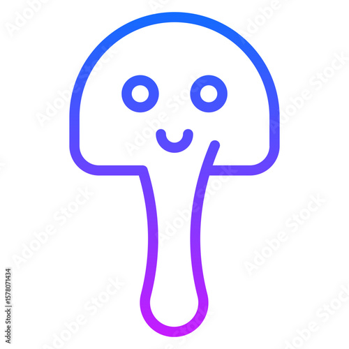 Spring Mushroom Vector Icons