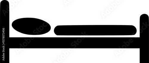 bed vector flat icon
