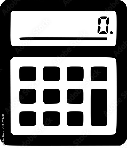 calculator vector flat icon
