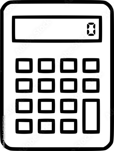 calculator vector flat icon
