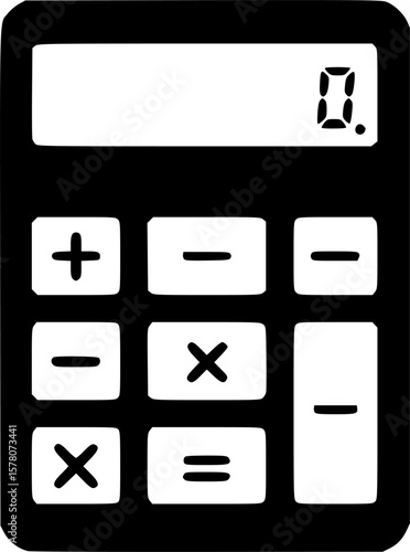 calculator vector flat icon

