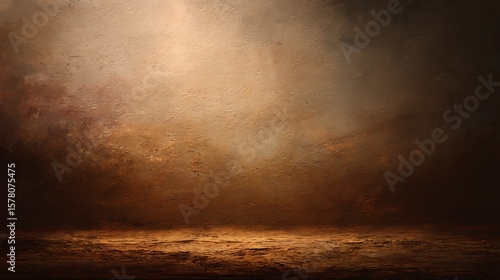 Abstract Brown Grunge Texture Wall Background