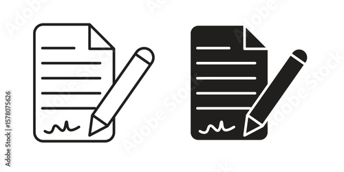 Agreement icon vector design, perfect for website ui designs