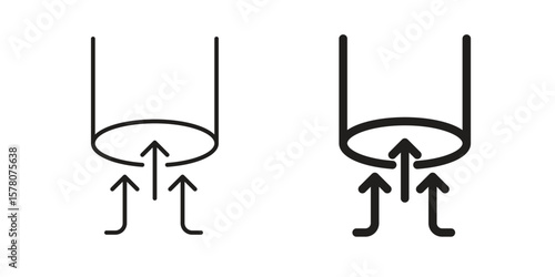 Air suction icon vector design, perfect for website ui designs