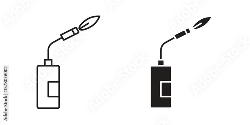 Blowtorch icon vector design, perfect for website ui designs