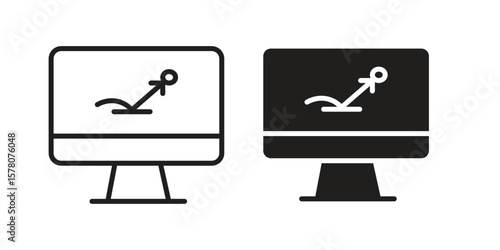 Bounce rate icon vector design, perfect for website ui designs