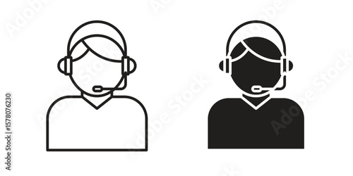 Callcenter icon vector design, perfect for website ui designs