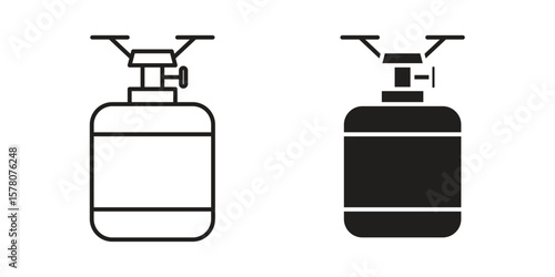 Camping gas icon vector design, perfect for website ui designs
