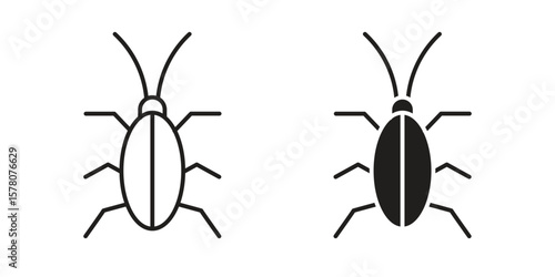 Cockroach icon vector design, perfect for website ui designs