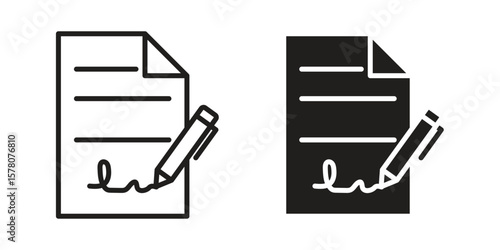 Contract icon vector design, perfect for website ui designs