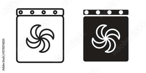 Convection turbofan stove icon vector design, perfect for website ui designs