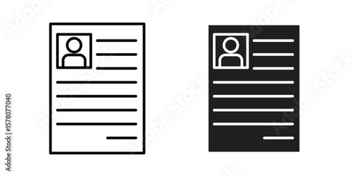 Curriculum icon vector design, perfect for website ui designs