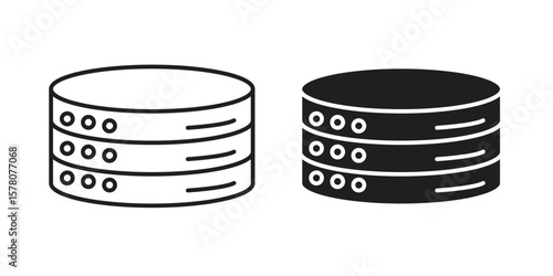 Cylinder database icon vector design, perfect for website ui designs