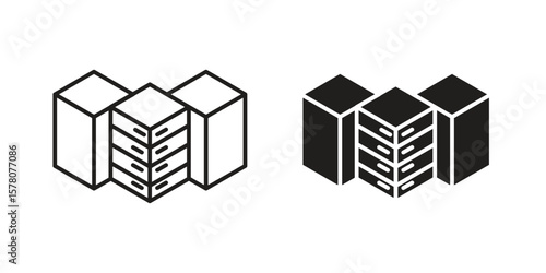 Data center icon vector design, perfect for website ui designs