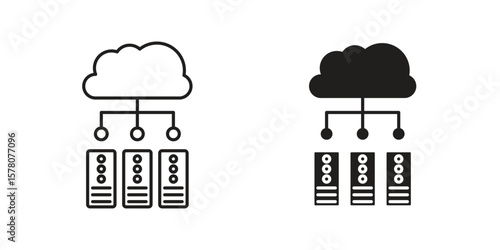 Data center icon vector design, perfect for website ui designs