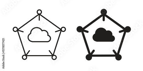 edge computing icon vector design, perfect for website ui designs
