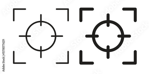 Focus icon vector design, perfect for website ui designs