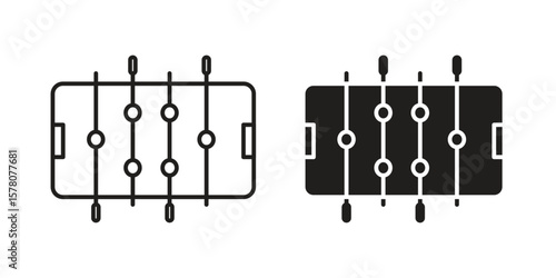 Foosball icon vector design, perfect for website ui designs