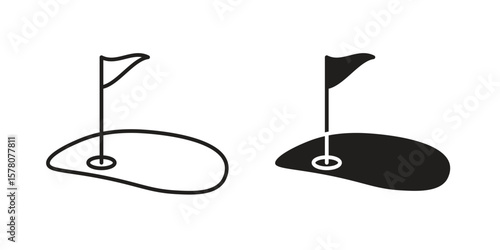 Golf yard icon vector design, perfect for website ui designs