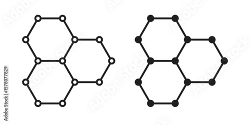 Graphene icon vector design, perfect for website ui designs