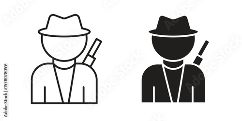 Hunter icon vector design, perfect for website ui designs