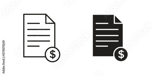 Invoice icon vector design, perfect for website ui designs