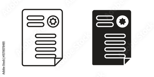 License icon vector design, perfect for website ui designs