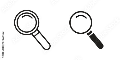 Magnifying glass icon vector design, perfect for website ui designs