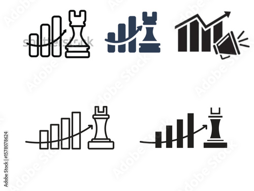 Marketing strategy icon vector design, perfect for website ui designs