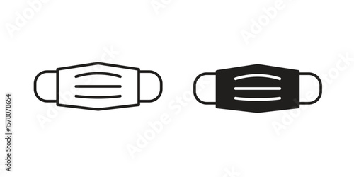 Medical mask icon vector design, perfect for website ui designs