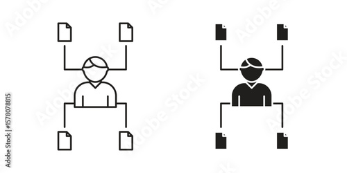 Multitask icon vector design, perfect for website ui designs