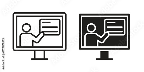 Online course icon vector design, perfect for website ui designs