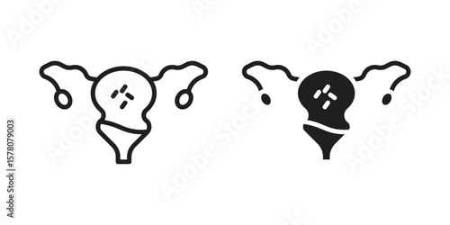 Pelvic inflammatory disease icon vector design, perfect for website ui designs