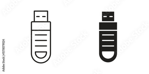 Pendrive icon vector design, perfect for website ui designs