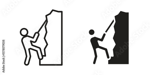 People Climbing icon vector design, perfect for website ui designs