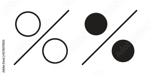 Percent icon vector design, perfect for website ui designs