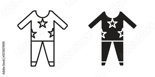Pijama icon vector design, perfect for website ui designs