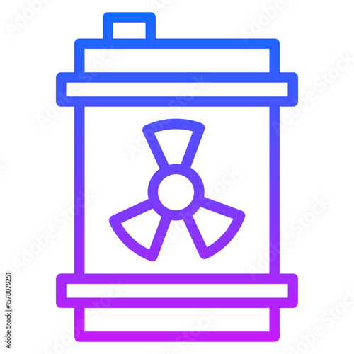 Nuclear Waste Vector Icons