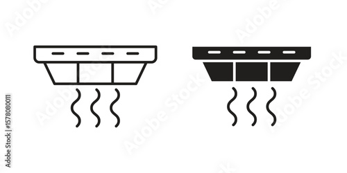 Smoke detector icon vector design, perfect for website ui designs